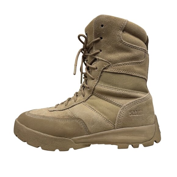 5.11 HRT Tactical Desert Coyote brown Suede Leather Boots Men\'s Size 7